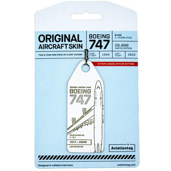 Aviationtag - Cathay Pacific Boeing 747 B-HUI