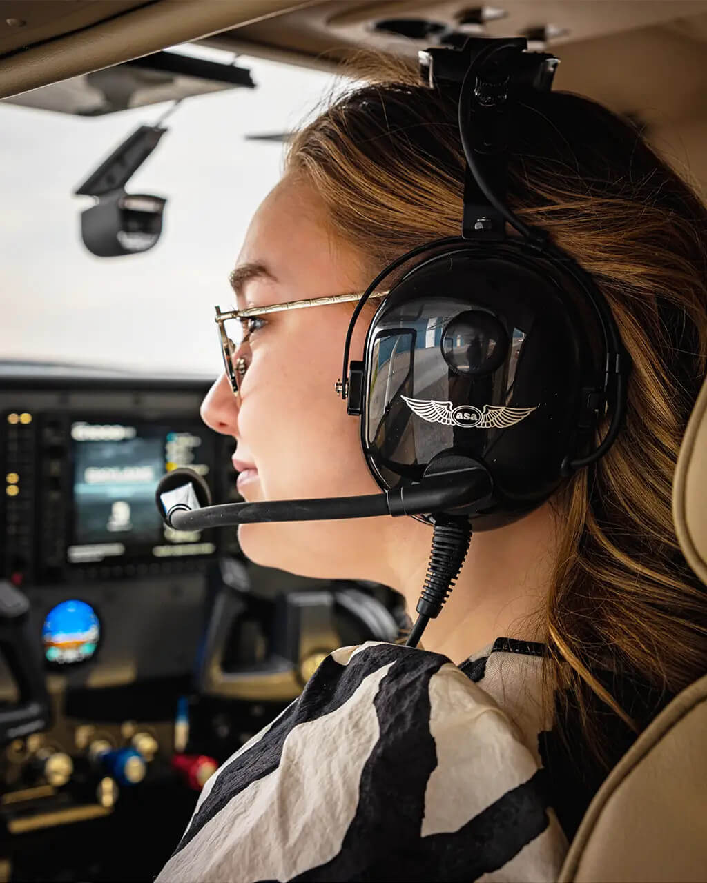 ASA AirClassics HS-1A PNR Piloten-Headset mit PJ Stecker