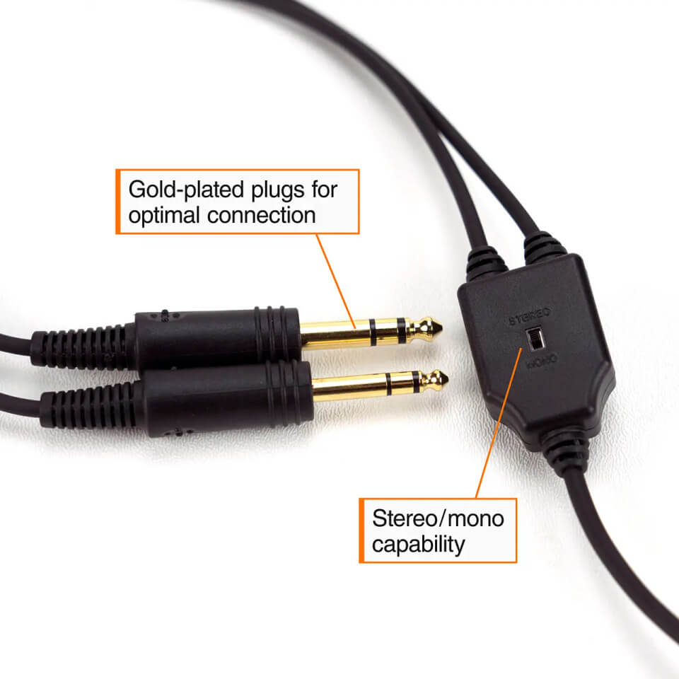 ASA AirClassics HS-1A PNR Piloten-Headset mit PJ Stecker