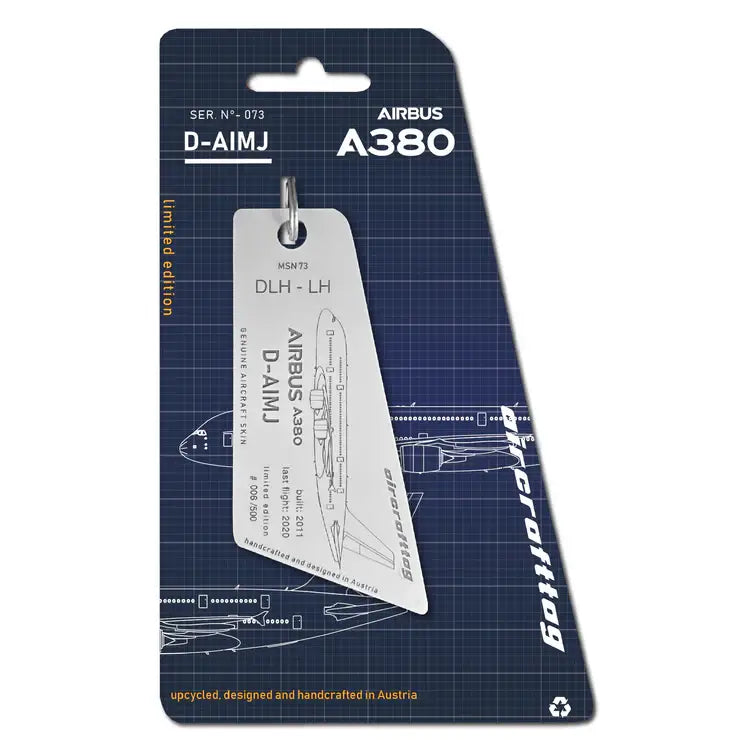 Aircrafttag Airbus A380 Lufthansa D-AIMJ