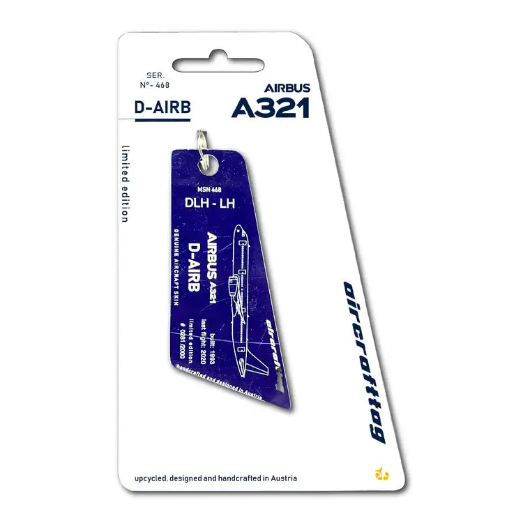 Aircrafttag Airbus A321-100 Lufthansa D-AIRB