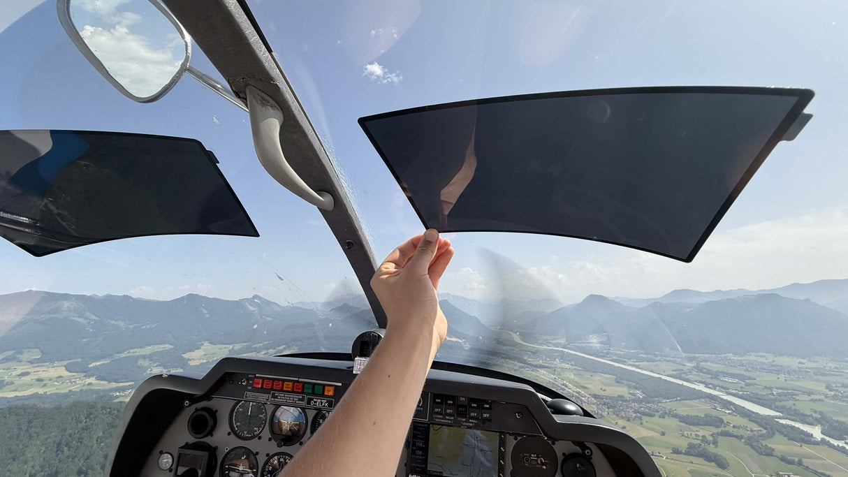AviationShade – Wiederverwendbare Cockpit-Sonnenblende