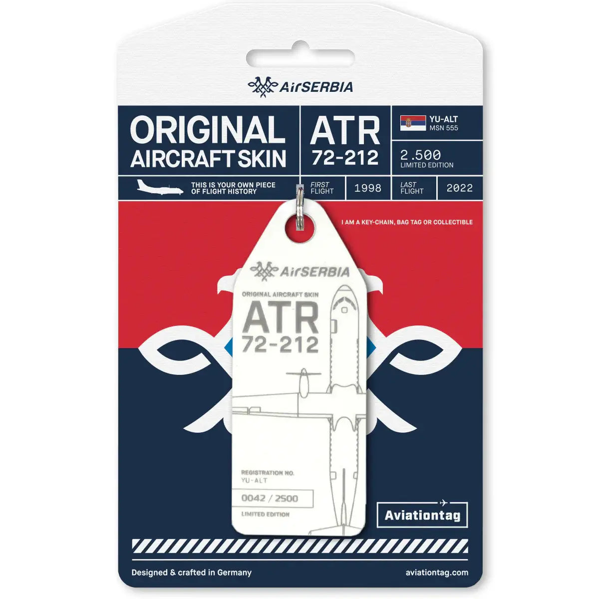 Aviationtag Air Serbia ATR 72 YU-ALT