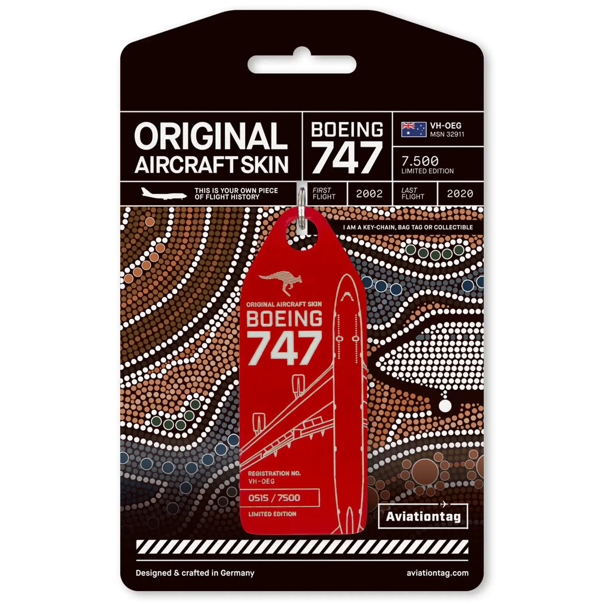 Aviationtag Qantas Boeing 747 VH-OEG