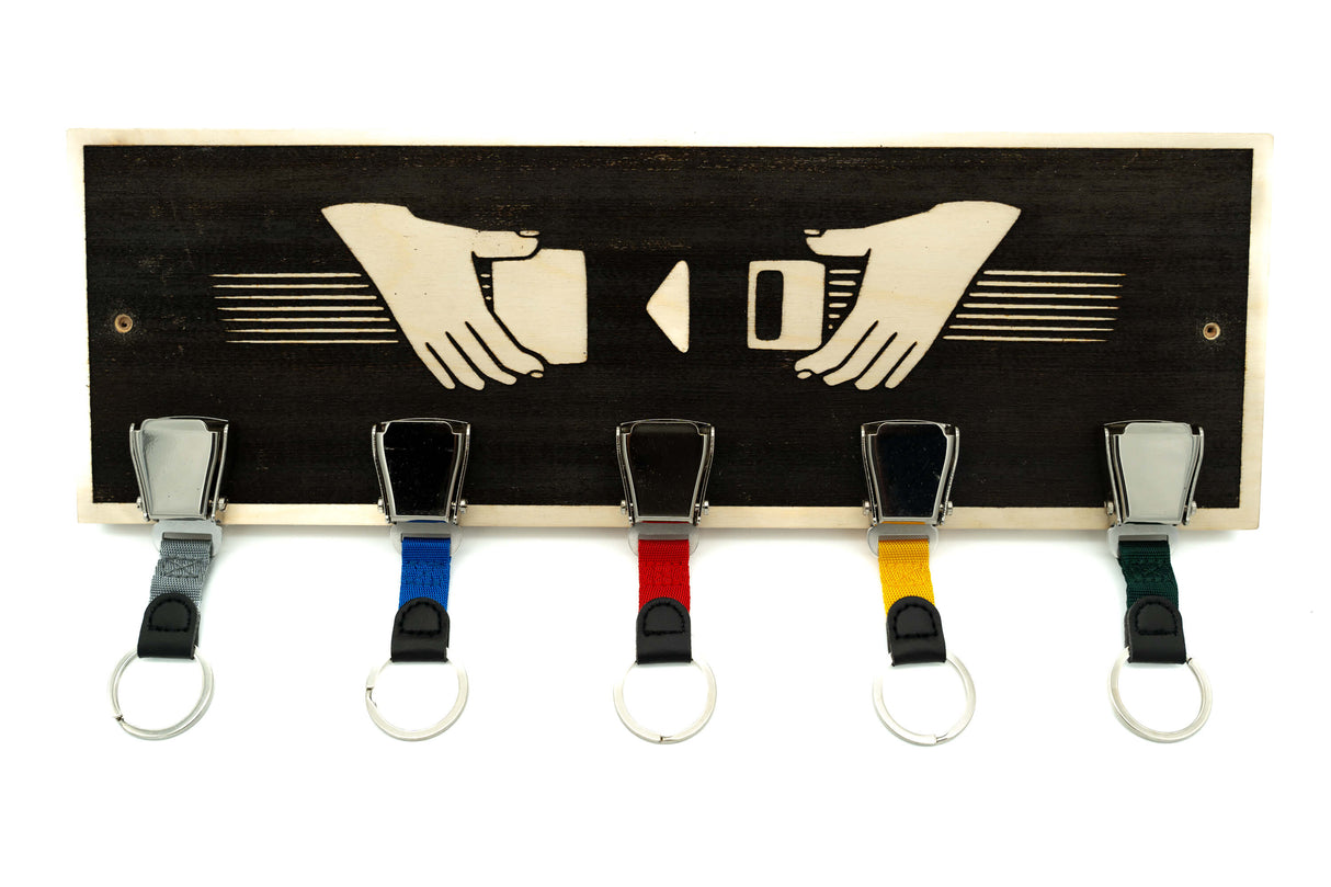 Cumoli Schlüsselbrett mit Flugzeugschnallen