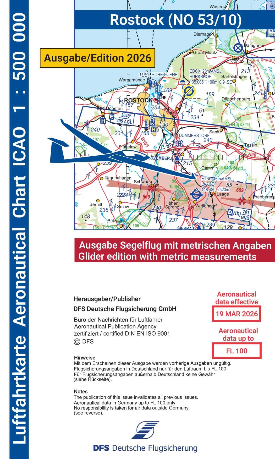 ICAO Segelflugkarte Deutschland 2026, Stuttgart
