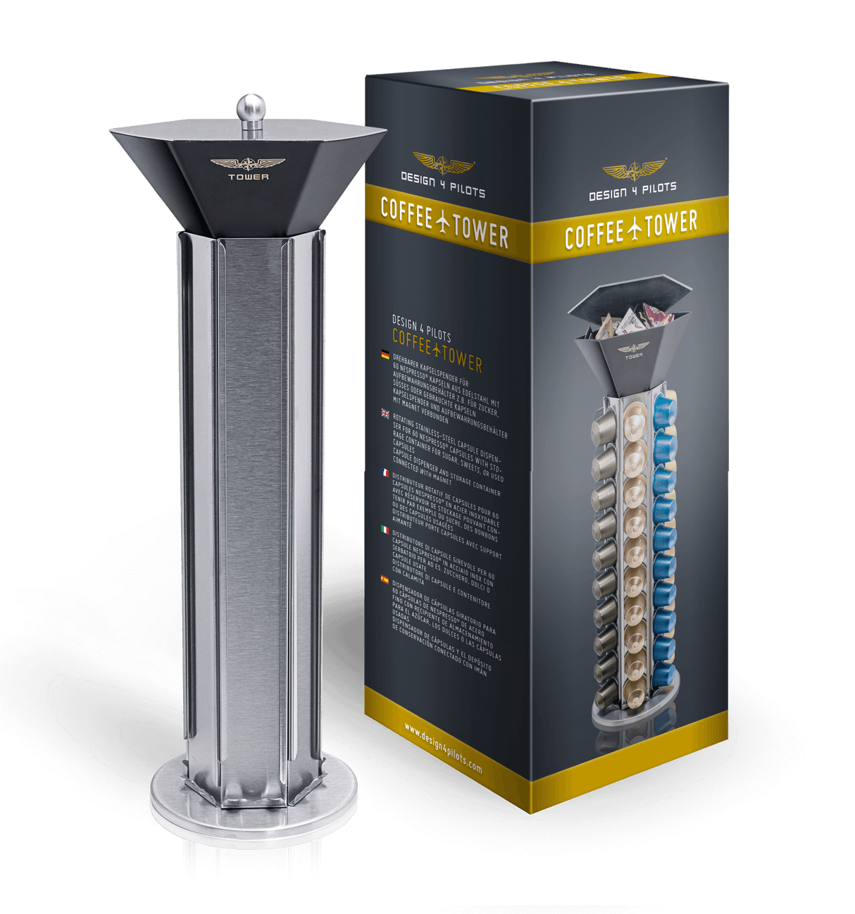 Design4Pilots Kapselspender Coffee Tower