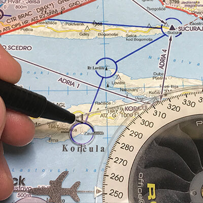 Rogers Data Schreibset für laminierte Luftfahrtkarten