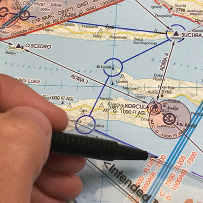 Rogers Data Schreibset für laminierte Luftfahrtkarten