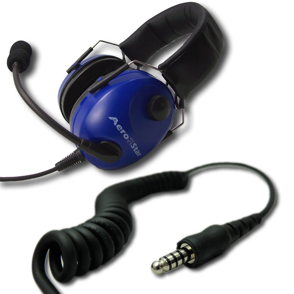 AeroStar Helicopter Headset Comfort U174 Stecker