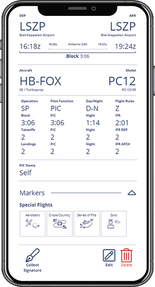 capzlog.aero - Das digitale Flugbuch