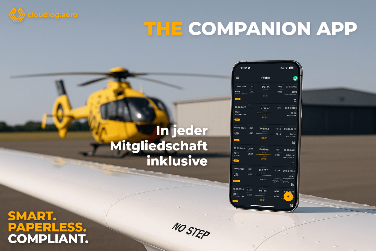 Cloudlog – Digitales Flugbuch für Piloten