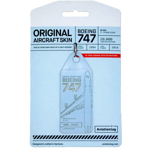 Aviationtag - Cathay Pacific Boeing 747 B-HUI