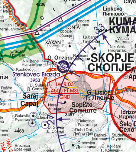 Rogers Data VFR Flugkarte Balkan