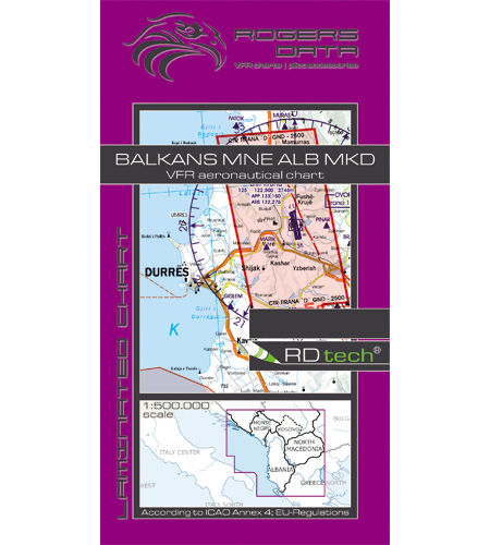 Rogers Data VFR Flugkarte Balkan