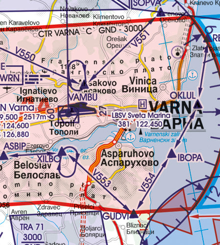 Rogers Data VFR Flugkarte Bulgarien