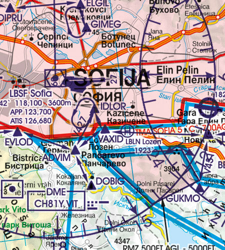 Rogers Data VFR Flugkarte Bulgarien