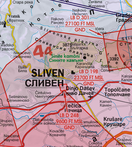 Rogers Data VFR Flugkarte Bulgarien