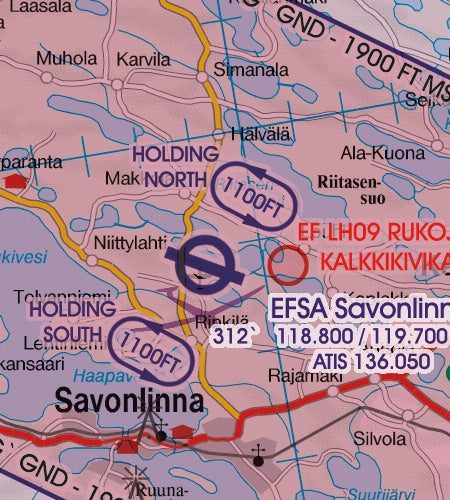 Rogers Data VFR Flugkarte Finnland Zentrum