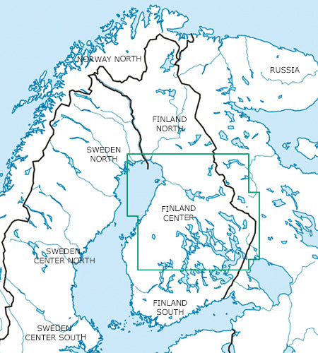 Rogers Data VFR Flugkarte Finnland Zentrum
