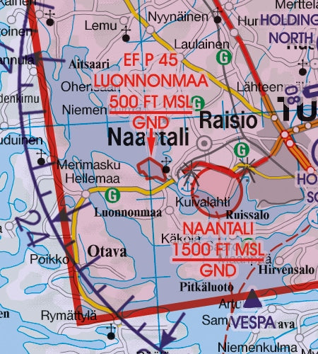 Rogers Data VFR Flugkarte Finnland Zentrum