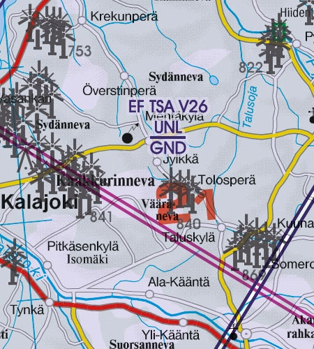 Rogers Data VFR Flugkarte Finnland Zentrum