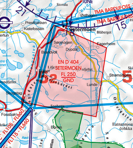 Rogers Data VFR Flugkarte Norwegen Nord