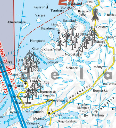 Rogers Data VFR Flugkarte Norwegen Süd