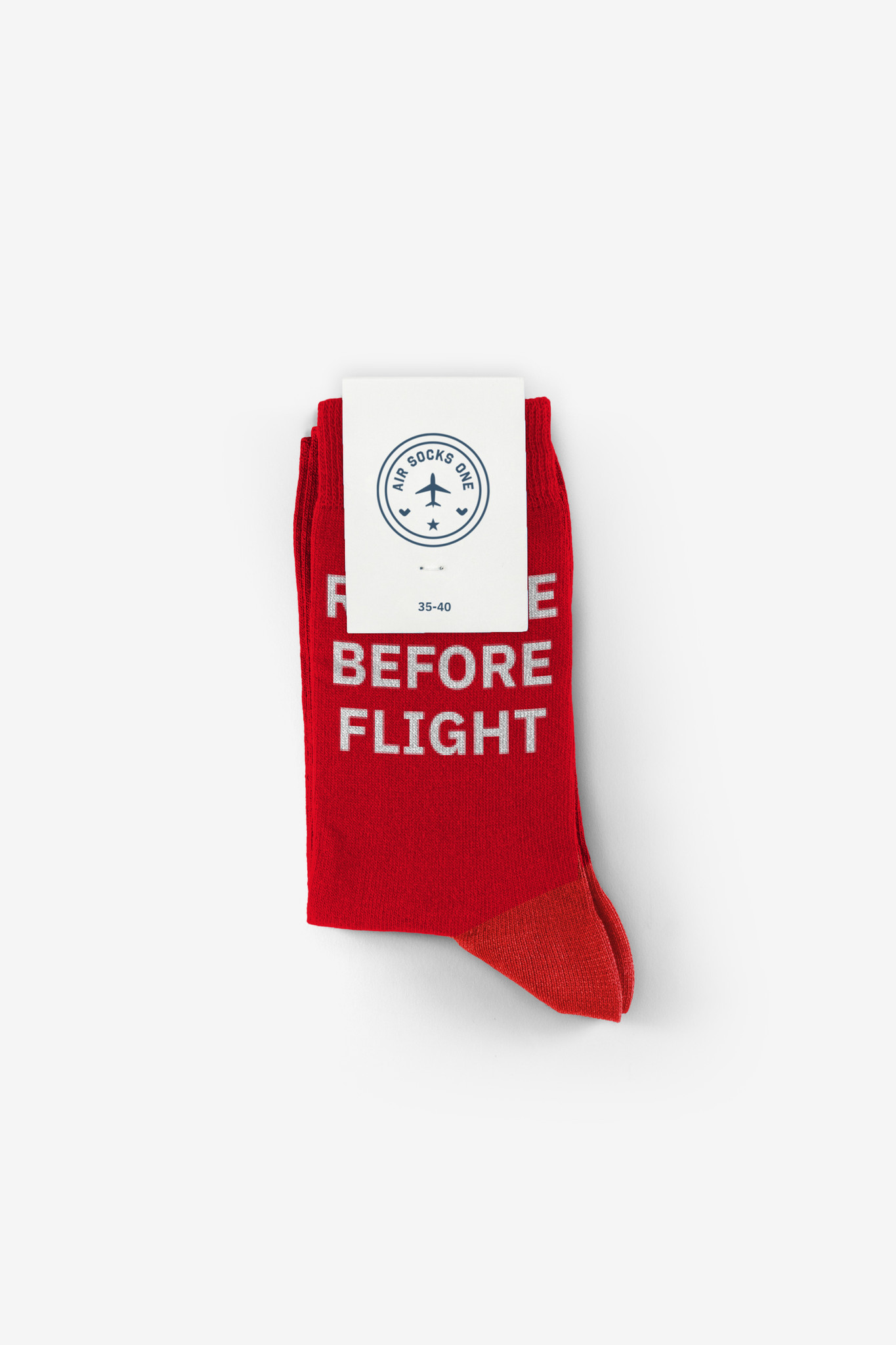 AirSocks Socken Remove before flight