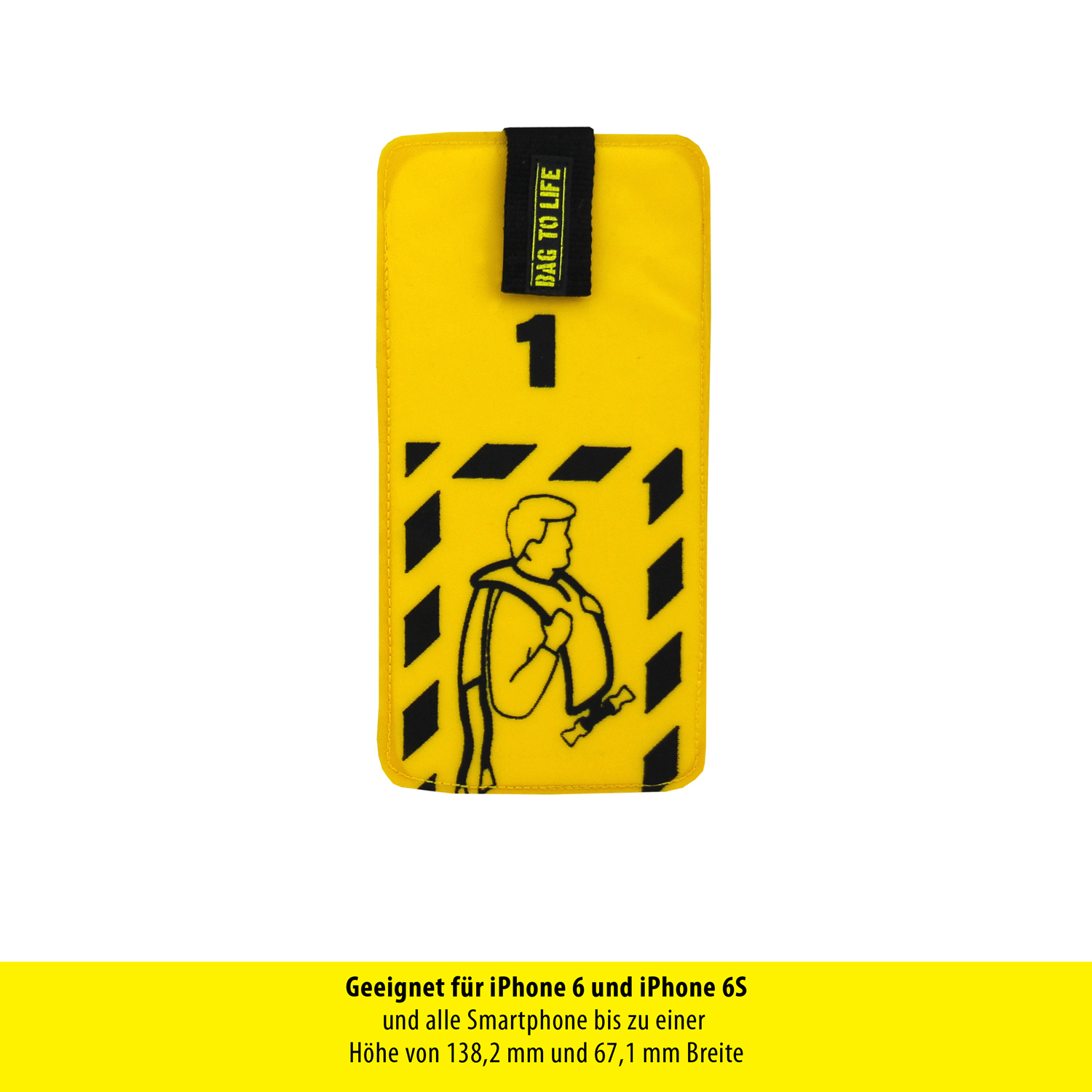 Bag to Life Schutzhülle für Smartphones Check-in mit Größe 15,8 cm x 7,79 cm