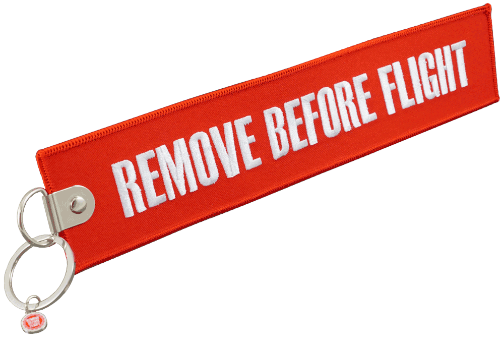 RBF-Originals Jumbo-Schlüsselanhänger Remove Before Flight 