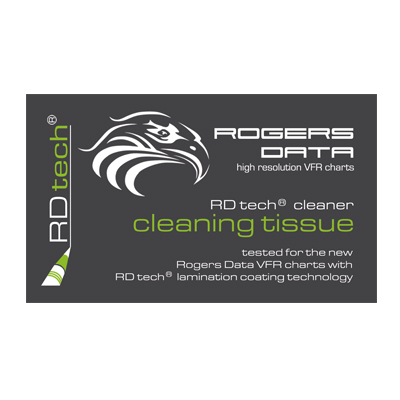 Rogers Data Reinigungstücher für laminierte Flugkarten (10er Set)