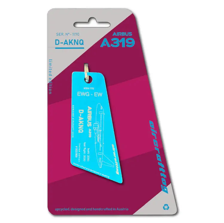 Aircrafttag Airbus A319 Eurowings D-AKNQ