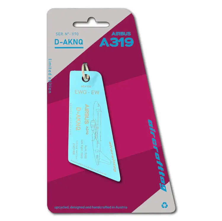 Aircrafttag Airbus A319 Eurowings D-AKNQ
