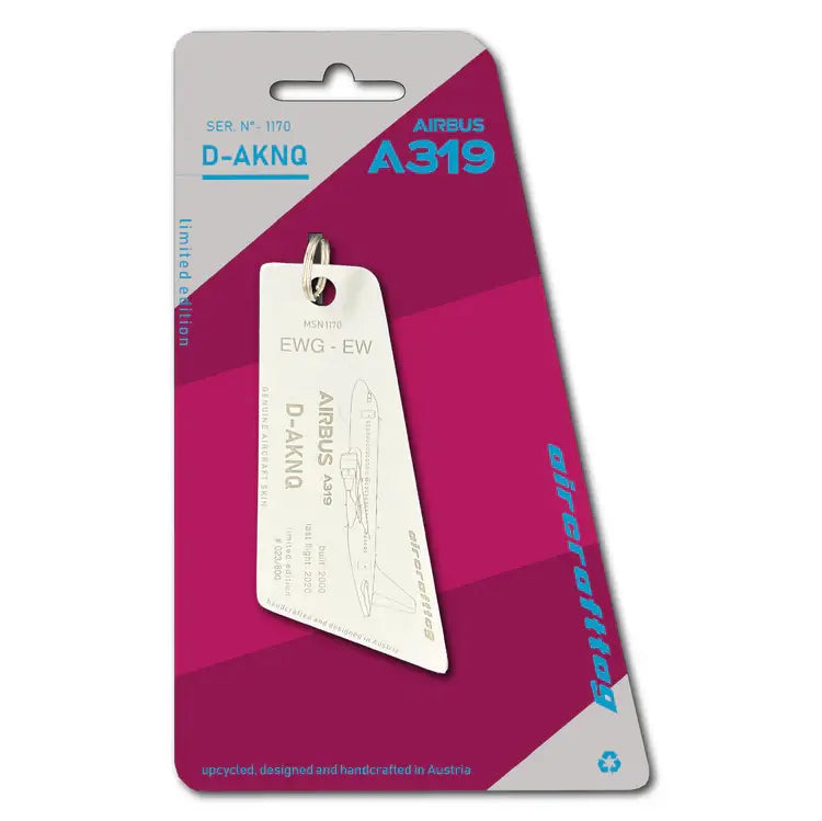 Aircrafttag Airbus A319 Eurowings D-AKNQ