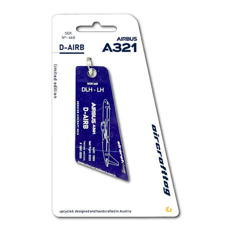 Aircrafttag Airbus A321-100 Lufthansa D-AIRB