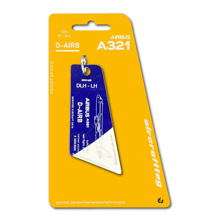 Aircrafttag Airbus A321-100 Lufthansa D-AIRB