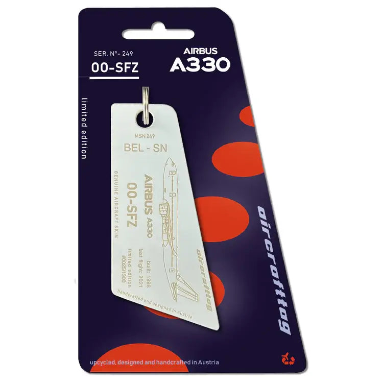 Aircrafttag Airbus A330 Brussels Airlines OO-SFZ