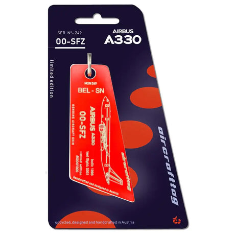 Aircrafttag Airbus A330 Brussels Airlines OO-SFZ