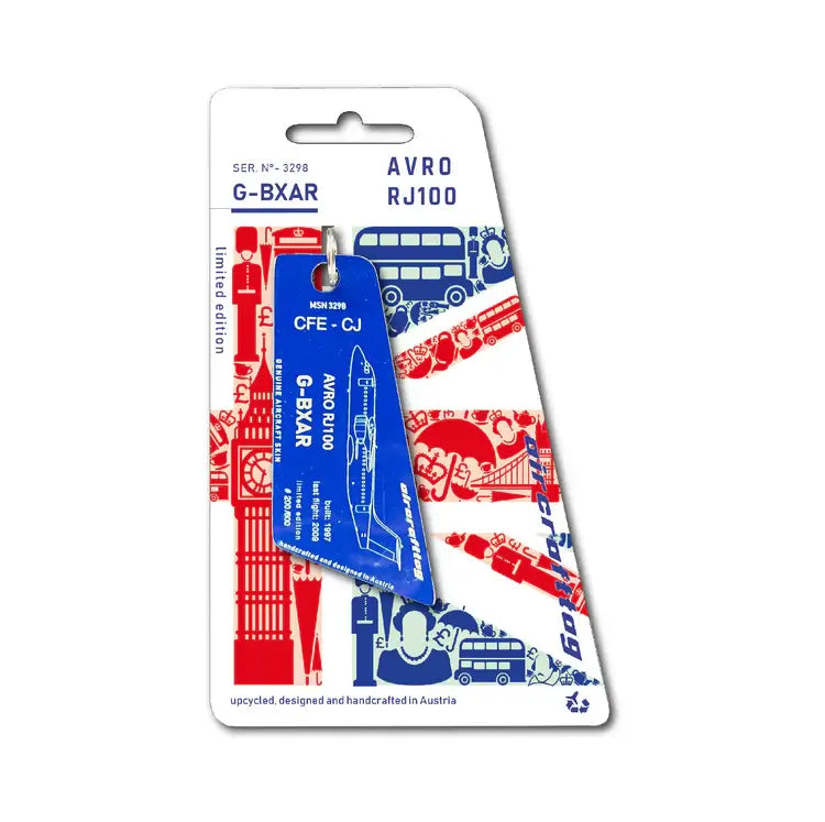 Aircrafttag BAe 146-300 / Avro RJ100 British Airways G-BXAR