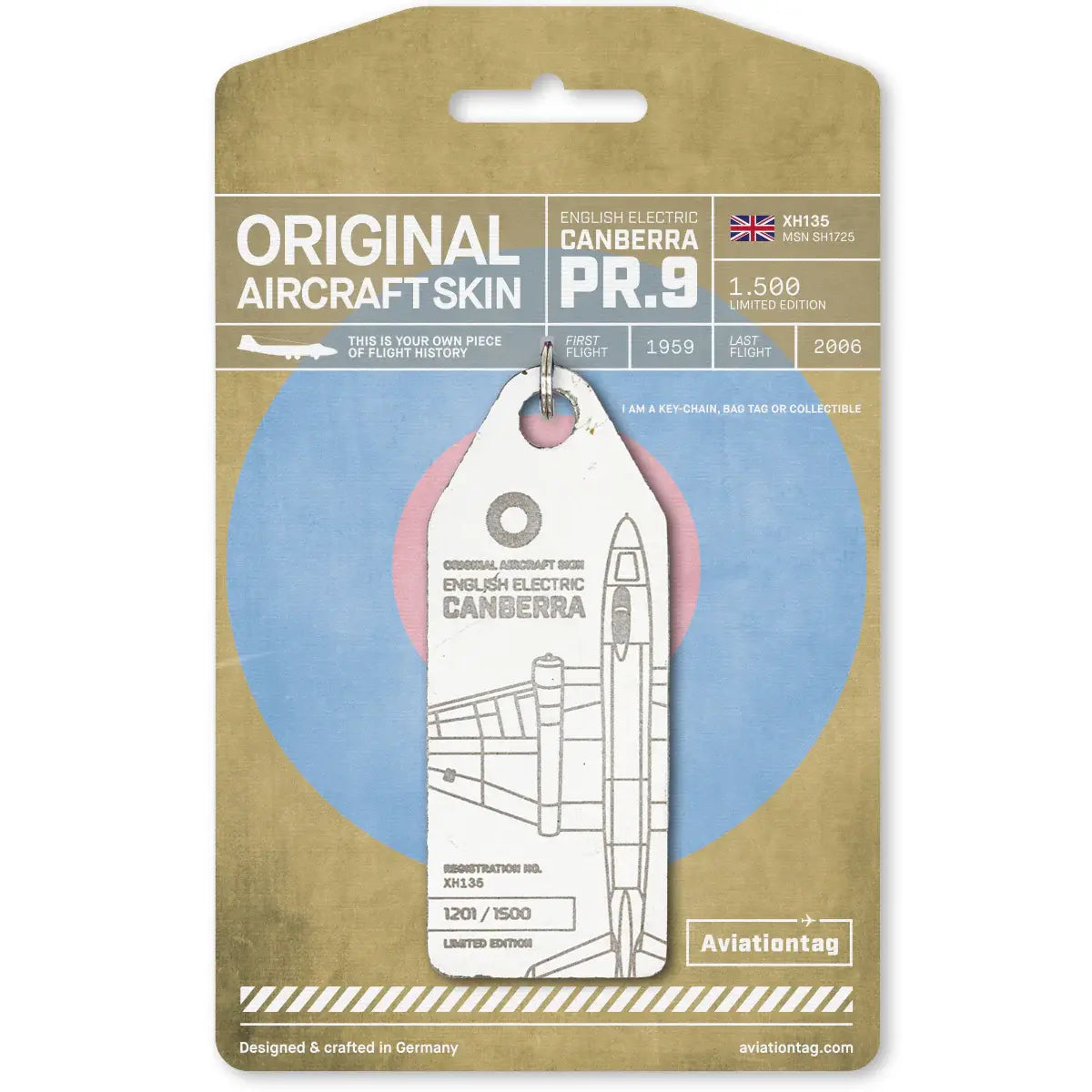 Aviationtag English Electric Canberra PR.9 - XH135