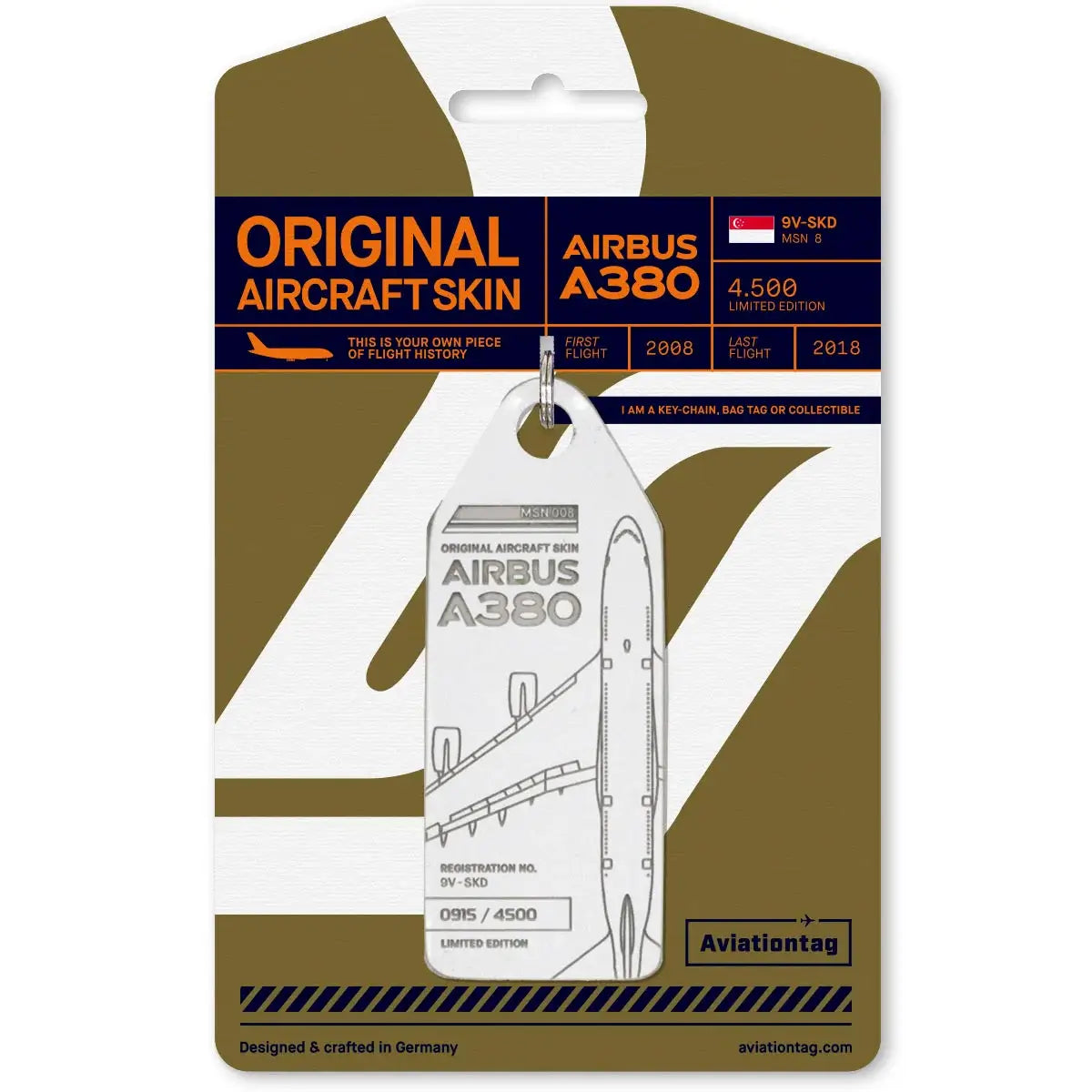 Aviationtag Singapore Airlines Airbus A380 9V-SKD