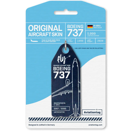 Aviationtag TUIfly Boeing 737-800 NG, D-ABKA
