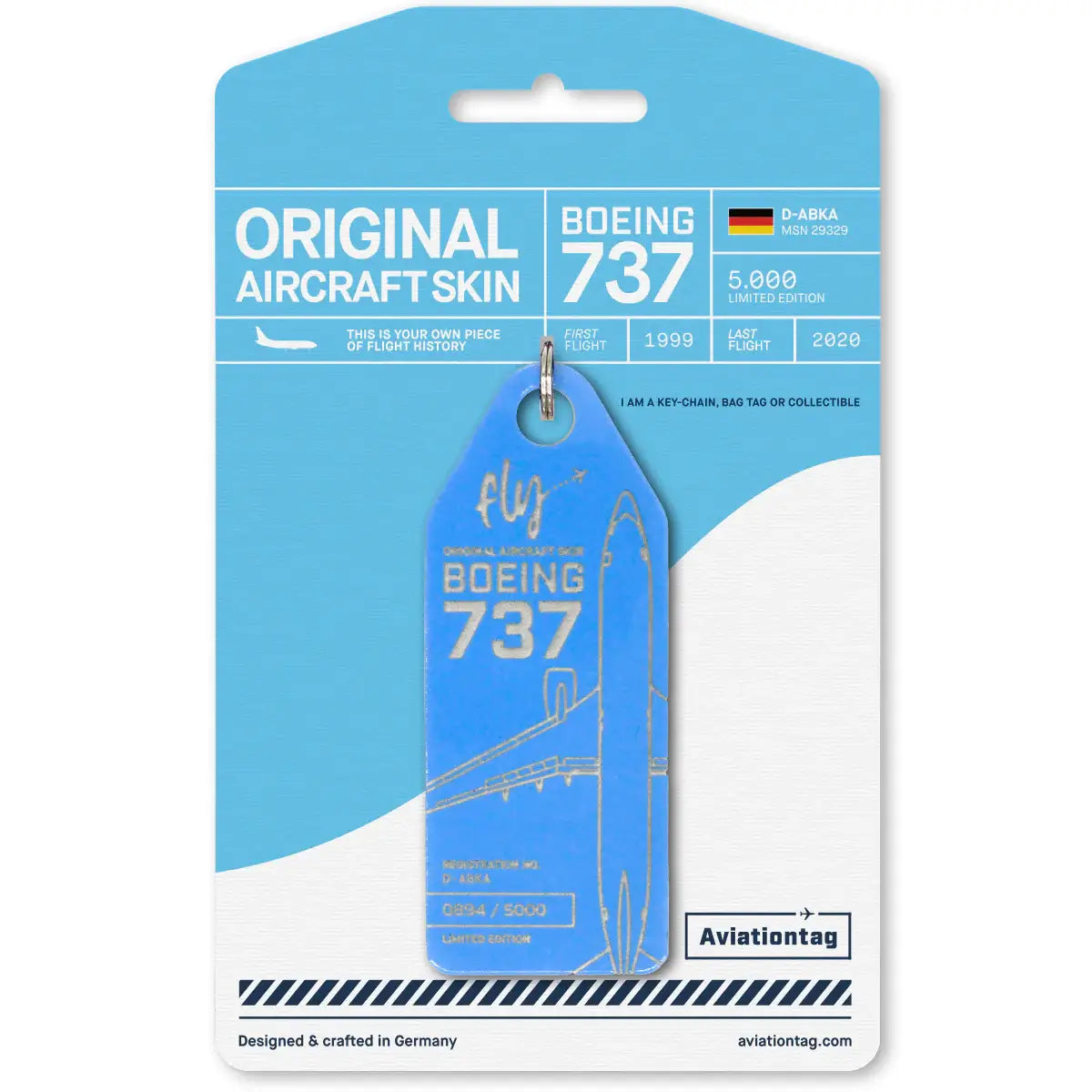 Aviationtag TUIfly Boeing 737-800 NG, D-ABKA