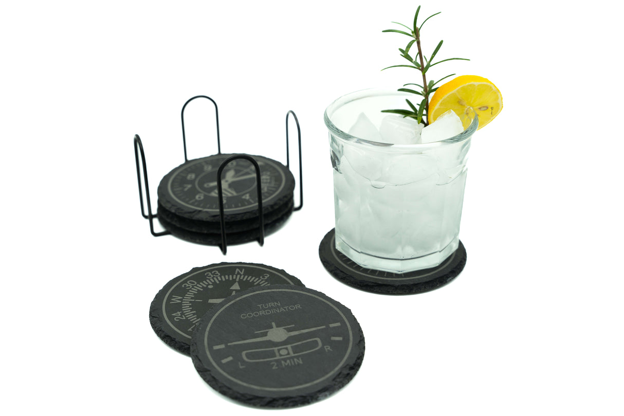 Cumoli Untersetzer-Set aus Schiefer (6 Set)