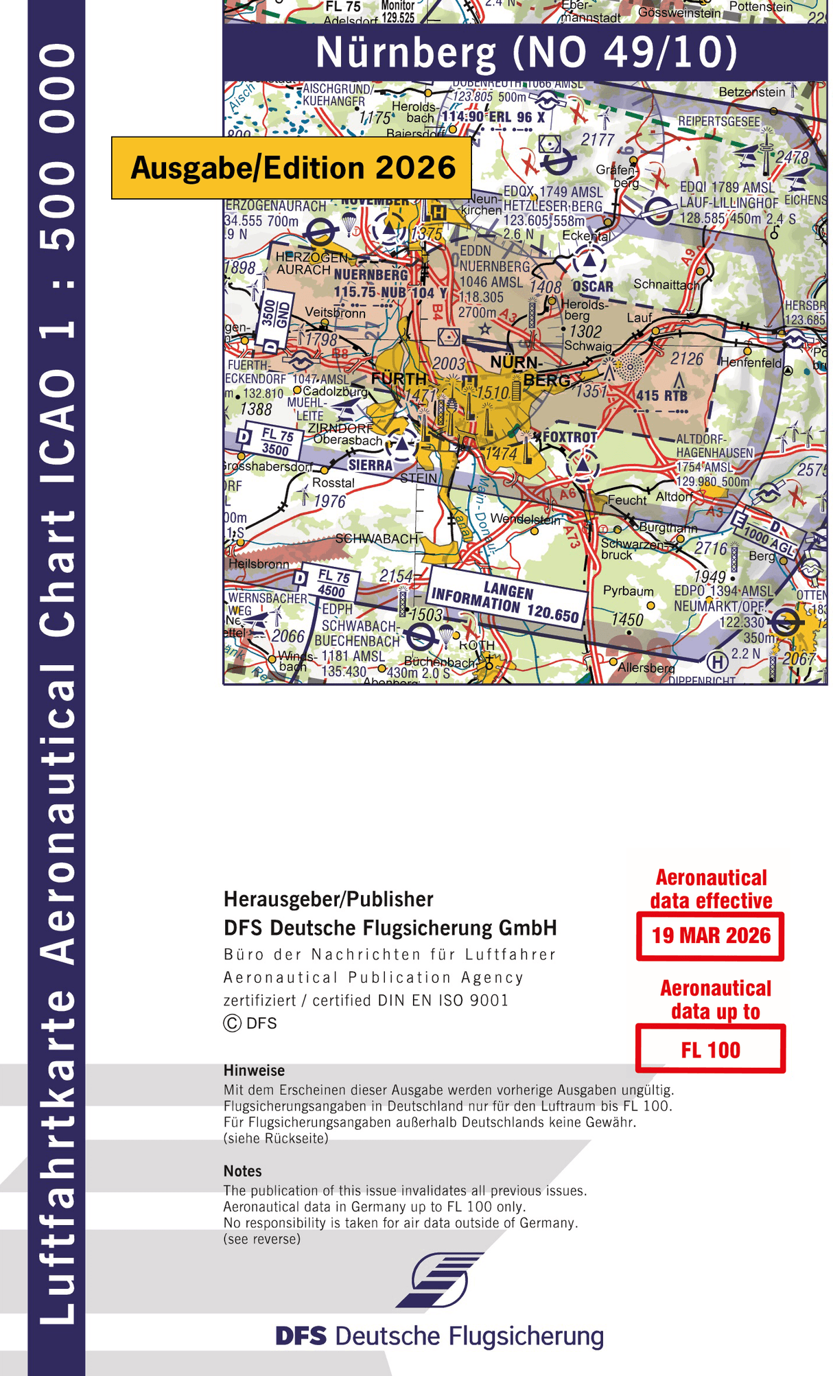 ICAO Flugkarte Deutschland 2026, Blatt Nürnberg