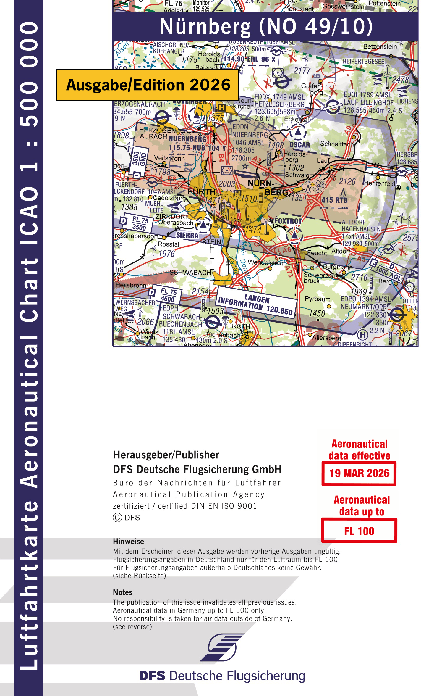ICAO Flugkarte Deutschland 2026, Blatt Nürnberg