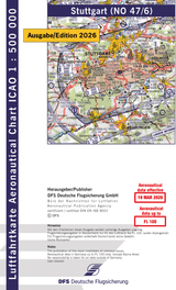 ICAO Flugkarte Deutschland 2026, Blatt Stuttgart