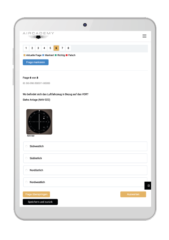 Aircademy Online-Fragentrainer SPL