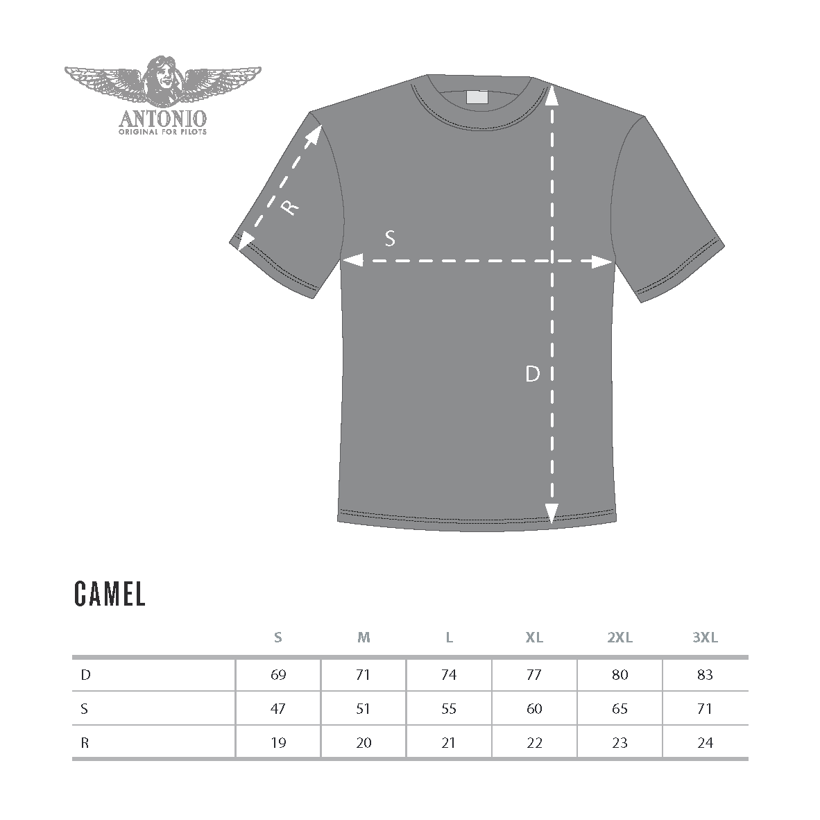 Antonio - T-Shirt Doppeldecker Sopwith F-1 Camel